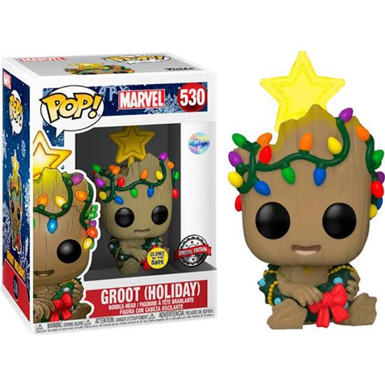 Guardians of the Galaxy: Groot with Lights Exclusive POP! Holiday Vinyl Figur (#530)