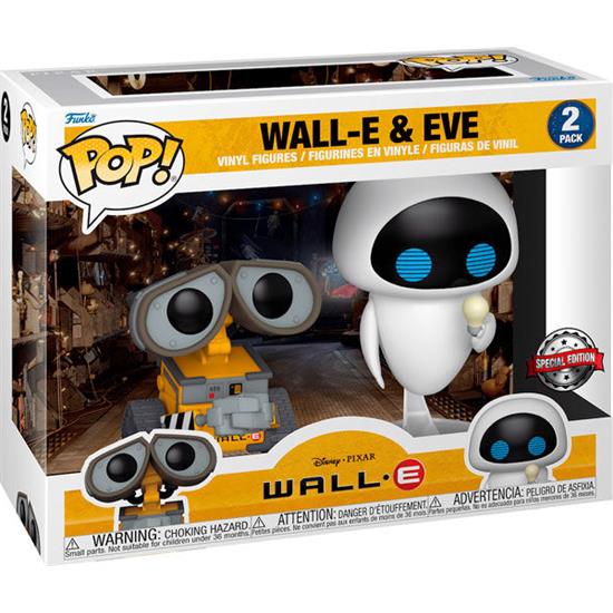 Wall-E: Wall-E & Bulb Eve Exclusive POP! Disney Vinyl Figursæt 2-Pak