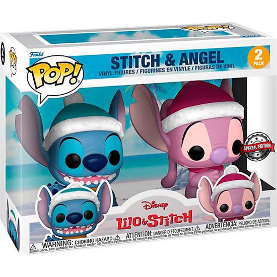 Lilo & Stitch: Stitch & Angel Winter Exclusive Exclusive POP! Disney Vinyl Figursæt 2-Pak