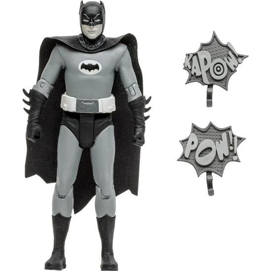 Batman: Batman 66 (Black & White TV Variant) DC Retro Action Figure 15 cm