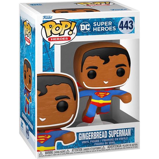 Superman: Gingerbread Superman POP! Holiday Vinyl Figur (#443)