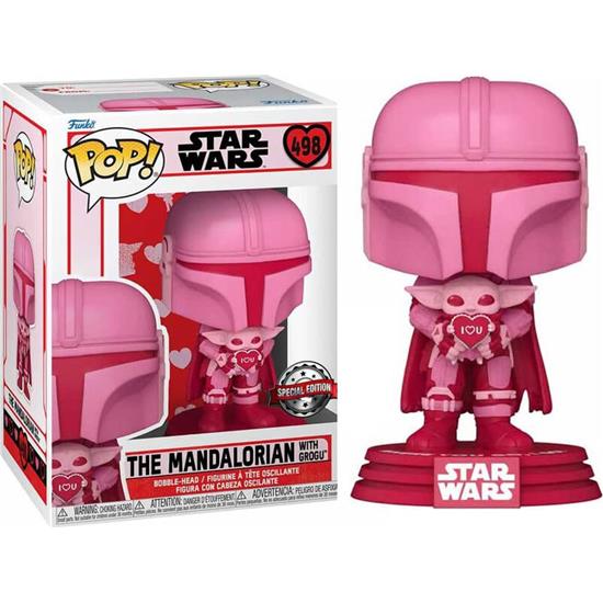Star Wars: Mandalorian With Grogu POP! Valentines Vinyl Figur (#498)
