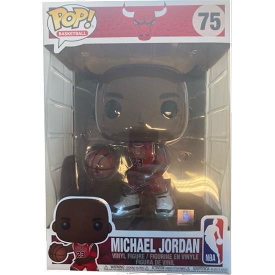 Diverse: SKADET: Michael Jordan (Red Jersey) Jumbo Sized POP! Vinyl Figur 25 cm
