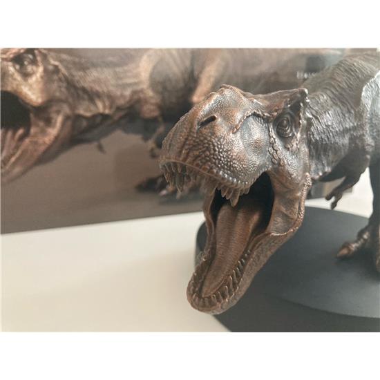 Diverse: SKADET: Jurassic Park Statue Bronze T-Rex 25 cm