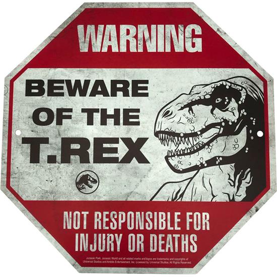 Jurassic Park & World: Warning Signs Mini Replica 