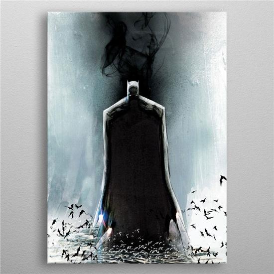 Batman: DC Comics Metal Poster Batman Light Absorption Black Mirror 10 x 14 cm