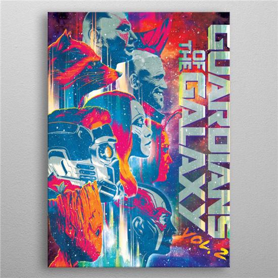 Guardians of the Galaxy: Marvel Metal Poster GOTG2 Guardians 10 x 14 cm