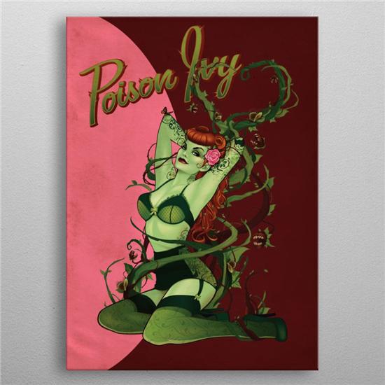 DC Comics: DC Comics Metal Poster Bombshells Poison Ivy 10 x 14 cm