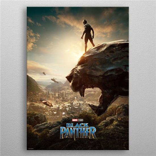 Black Panther: Marvel Metal Poster Black Panther Long Live The King 10 x 14 cm