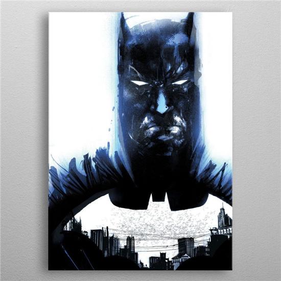 Batman: DC Comics Metal Poster Batman Light Absorption Heart of Gotham 32 x 45 cm