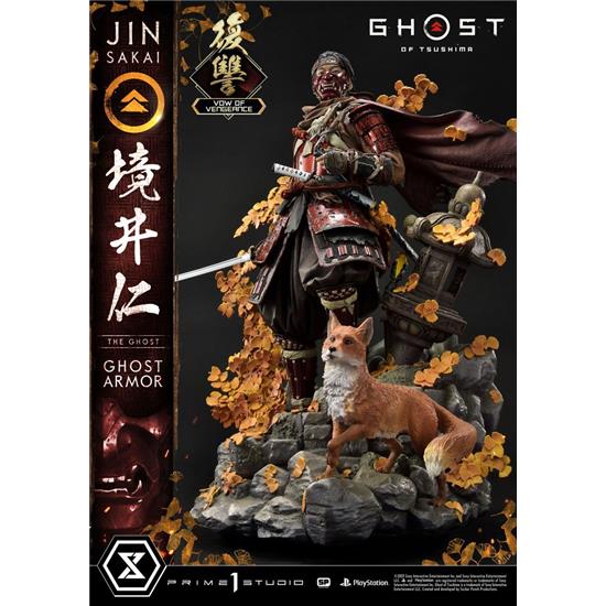 Ghost of Tsushima: Jin Sakai, The Ghost Vow of Vengeance Ghost Armor Statue 1/4 58 cm