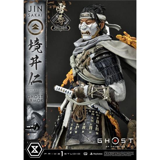 Ghost of Tsushima: Jin Sakai, The Ghost Righteous Punishment Ghost Armor Statue 1/4 58 cm
