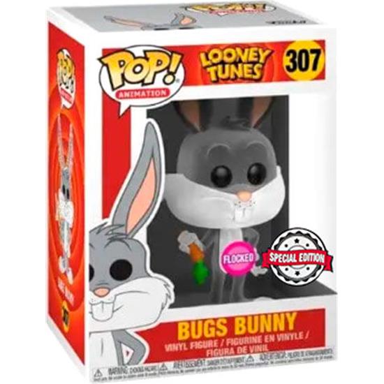 Looney Tunes: Bugs Bunny Flocked Exclusive POP! Animation Vinyl Figur (#307)