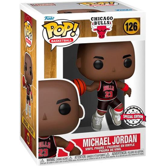 NBA: Michael Jordan with Jordans Exclusive POP! Sports Vinyl Figur (#126)