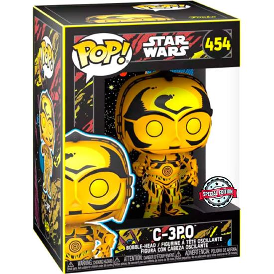 Star Wars: C-3PO Retro Series Exclusive POP! Movie Vinyl Figur (#454)