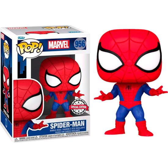 Spider-Man: Spiderman Exclusive POP! Vinyl Figur (#956)