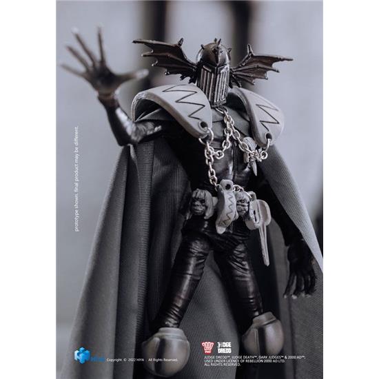 2000 AD: Black and White Judge Fear Action Figure 1/18 10 cm
