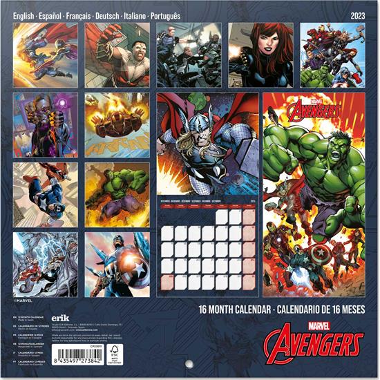 Avengers: Marvel Avengers Kalender 2023