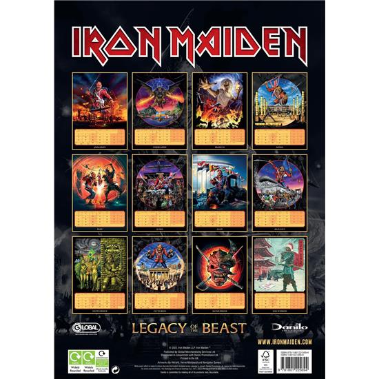 Iron Maiden: Iron Maiden Kalender 2023 A3