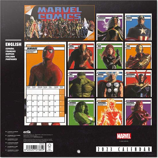 Marvel: Marvel Comics Kalender 2023