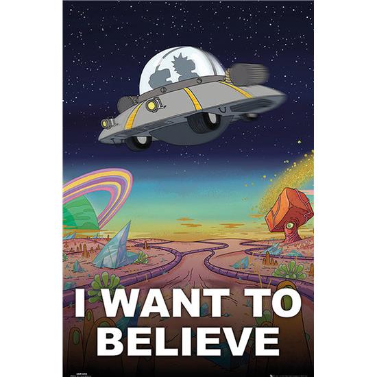 Rick and Morty: UFO - I Want To Believe Plakat