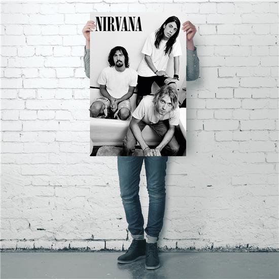 Nirvana: Nirvana Sort Og Hvid Poster