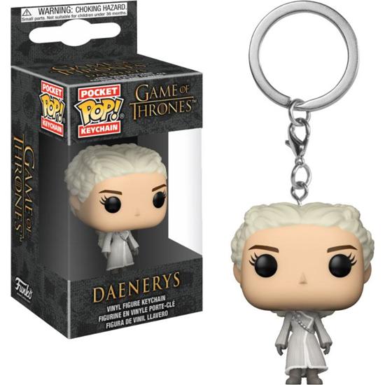 Game Of Thrones: Daenerys Targaryen Hvid Jakke Pocket POP! Nøglering