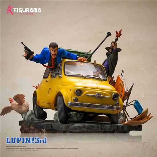 Lupin III: Lupin, Jigen & Fujiko Statue 1/8 Elite Diorama 31 cm