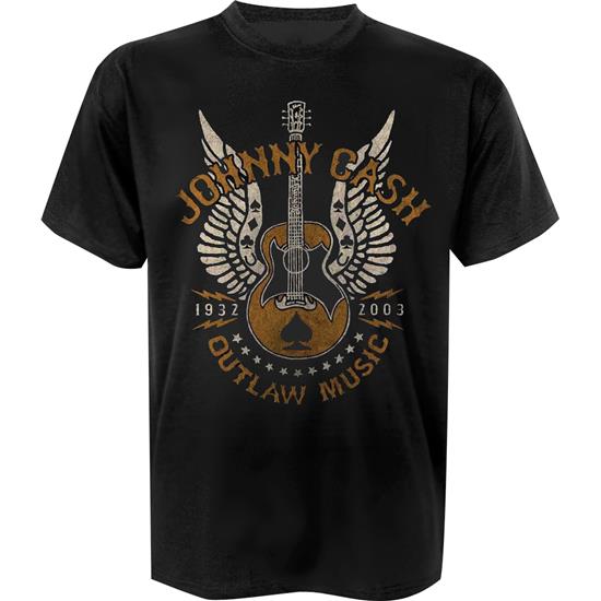Johnny Cash: Outlaw Music T-Shirt