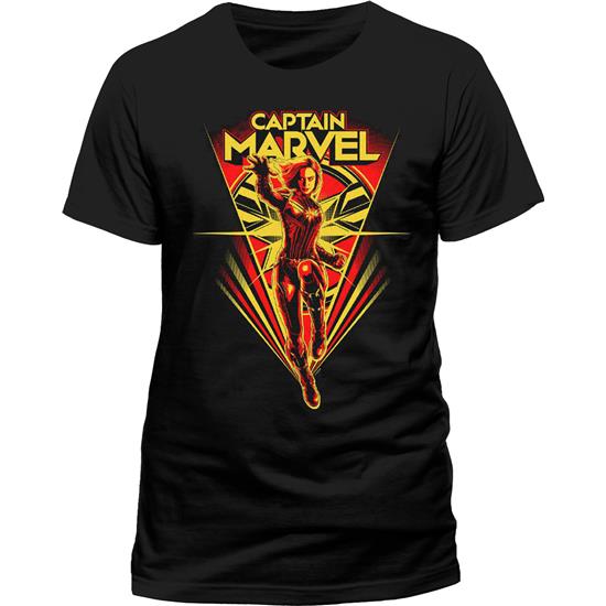 Captain Marvel: Captain Marvel Comic Power Pose T-Shirt