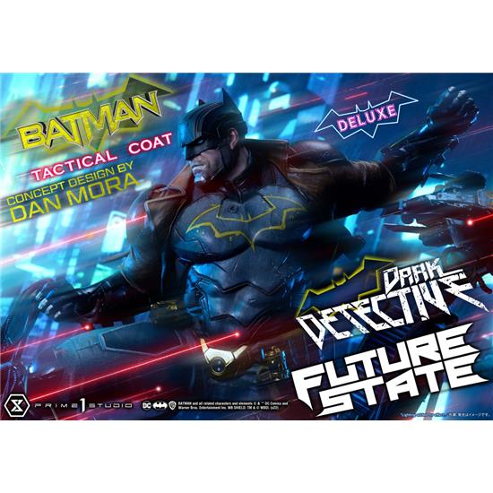 Batman: Batman Dark Detective Tactical Coat Concept Design by Dan Mora Deluxe Bonus Version Statue 1/4  59 c