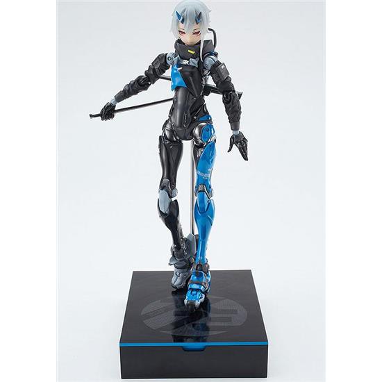 Manga & Anime: Motored Cyborg Runner SSX_155 Techno Azur Diecast / PVC Action Figure 17 cm