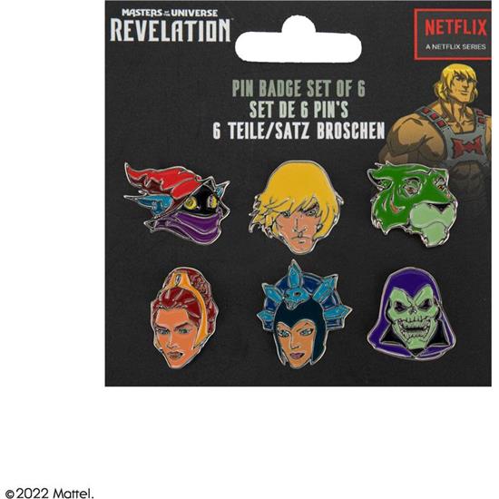 Masters of the Universe (MOTU): 6-Pack Karaktere Pin Badges