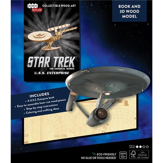 Star Trek: Star Trek TOS IncrediBuilds 3D Wood Model Kit U.S.S. Enterprise