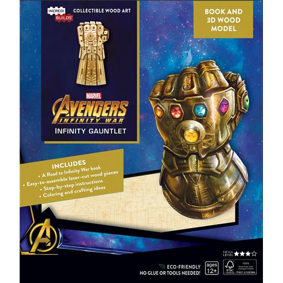 Avengers: Avengers Infinity War IncrediBuilds 3D Wood Model Kit Infinity Gauntlet
