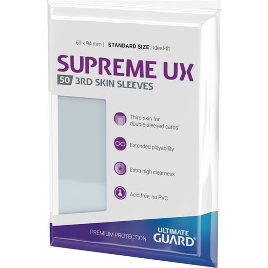 Diverse: Supreme UX 3rd Skin Sleeves Standard Size Transparent (50)