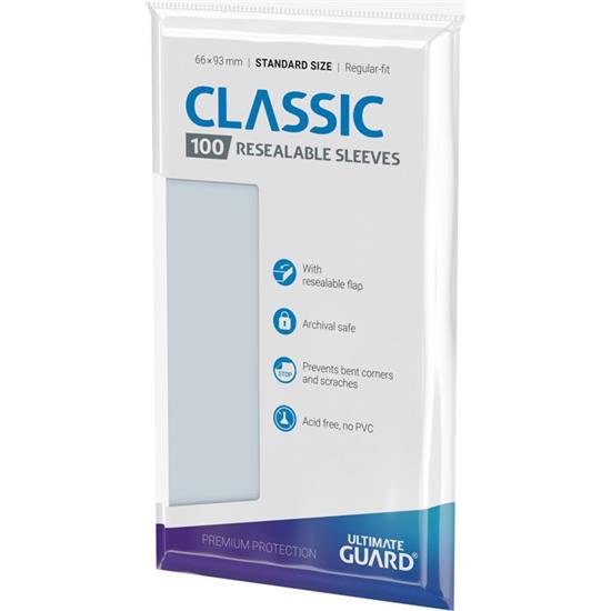 Diverse: Ultimate Guard Classic Sleeves Resealable Standard Size Transparent (100)