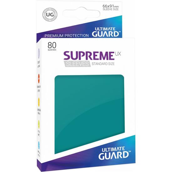 Diverse: Ultimate Guard Supreme UX Sleeves Standard Size Petrol Blue (80)