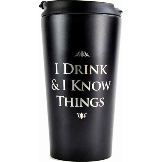 Game Of Thrones: Game of Thrones Travel Mug I Drink & I Know Things