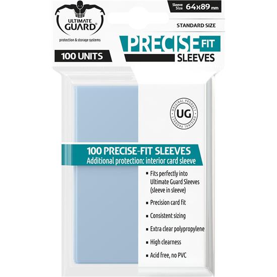 Diverse: Ultimate Guard Precise-Fit Sleeves Standard Size Transparent (100)