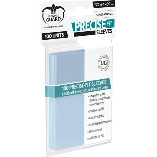 Diverse: Ultimate Guard Precise-Fit Sleeves Standard Size Transparent (100)
