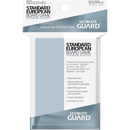 Diverse: Ultimate Guard Premium Soft Sleeves for Board Game Cards Standard European (50)
