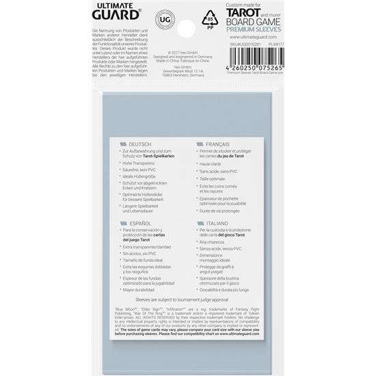 Diverse: Ultimate Guard Premium Soft Sleeves for Tarot Cards (50)
