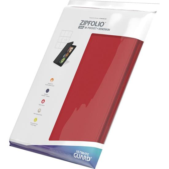 Diverse: Zipfolio 360 - 18-Pocket XenoSkin Red