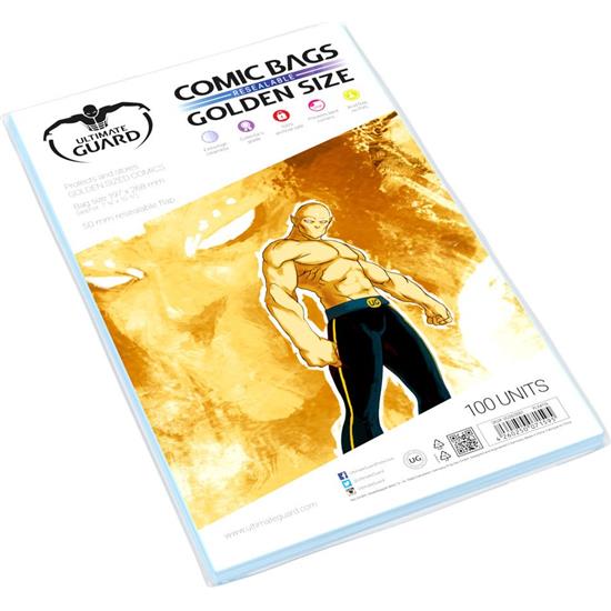 Diverse: Ultimate Guard Comic Bags Resealable Golden Size (100)
