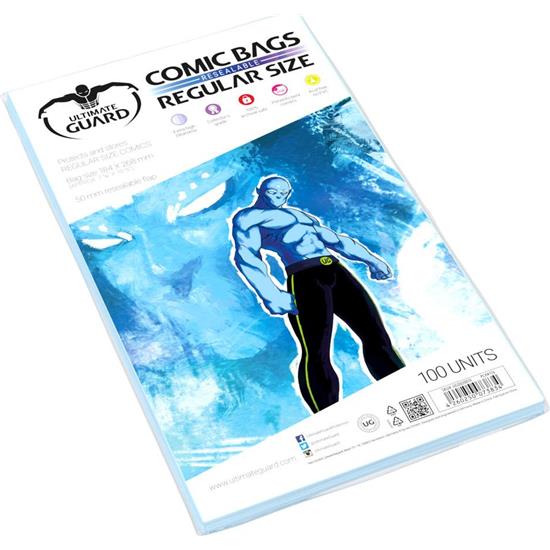 Diverse: Ultimate Guard Comic Bags Resealable Regular Size (100)
