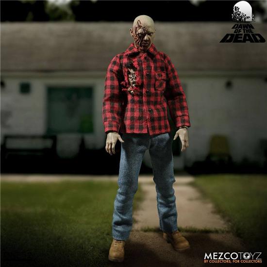 Dawn of the Dead: Dawn Of The Dead Action Figure 1/12 2-Pack Flyboy & Plaid Shirt Zombie 17 cm