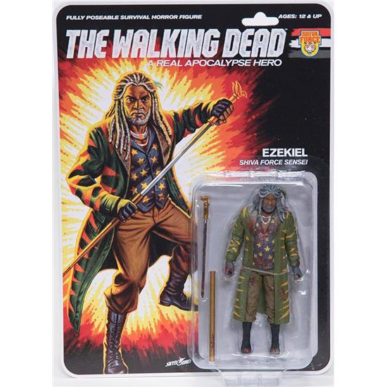 Walking Dead: The Walking Dead Action Figure Shiva Force Sensei Ezekiel (Bloody) 13 cm