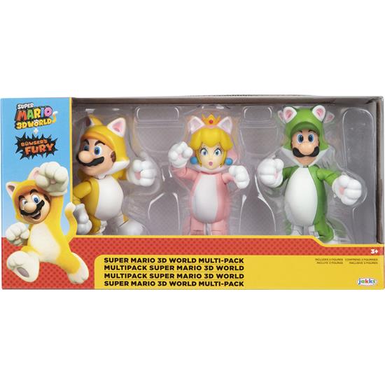 Super Mario Bros.: 3 figur Pak kat onesie 10cm
