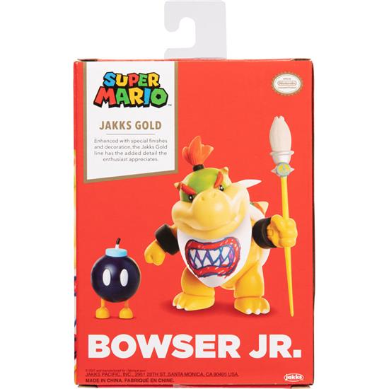 Super Mario Bros.: Bowser Jr Gold figur 10cm